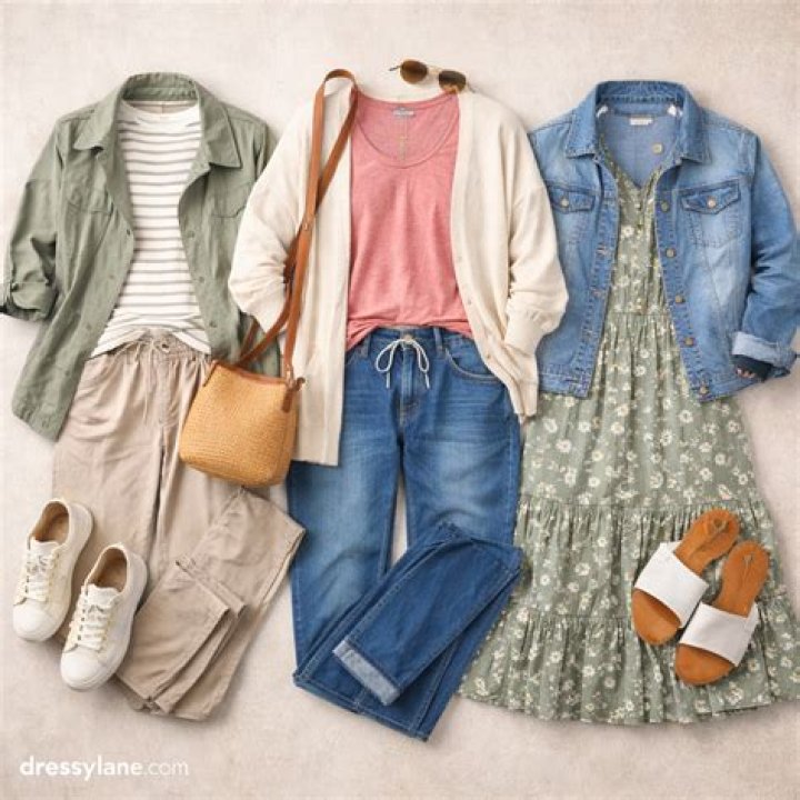 A curated flat lay of summer picnic essentials: a wide-brimmed hat, a straw tote, a simple blanket, and a book on grass